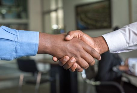 Partnership Business - two people shaking hands