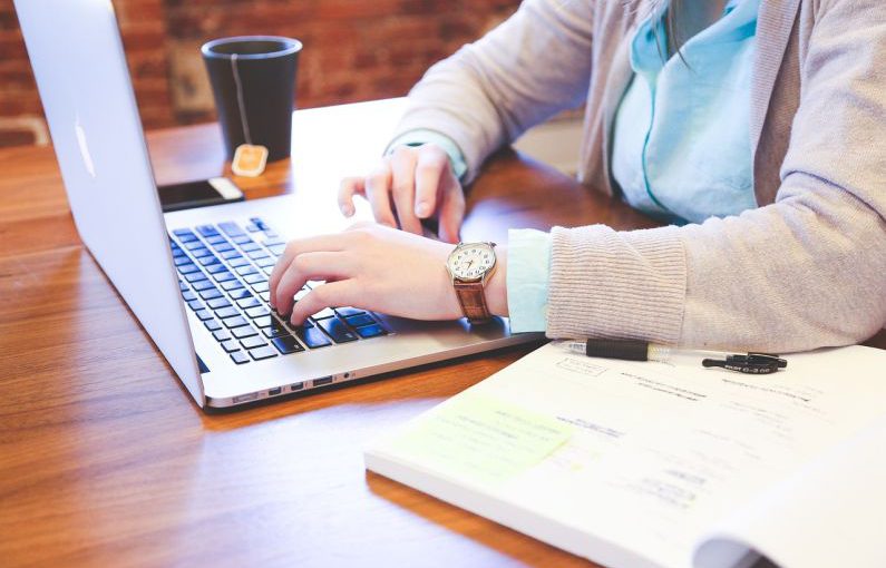 Startups - student, typing, keyboard