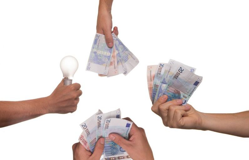 Crowdfunding - crowdfunding, idea, bulb