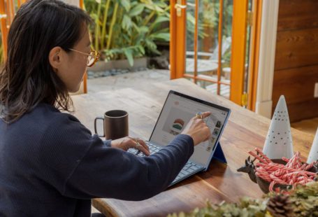 Business - a woman using a laptop