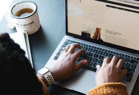 Entrepreneurship - person using macbook pro on black table