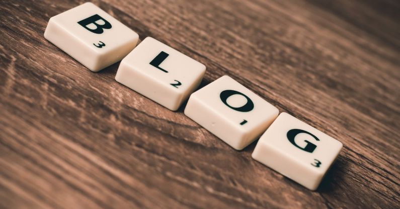 Social Media Engagement - Blog Letters on Brown Wood