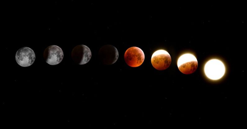 Space Satellite - Phases Of The Moon