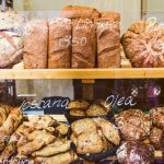 Local Market - Brown Wooden Rack With Baked Bread Displayed