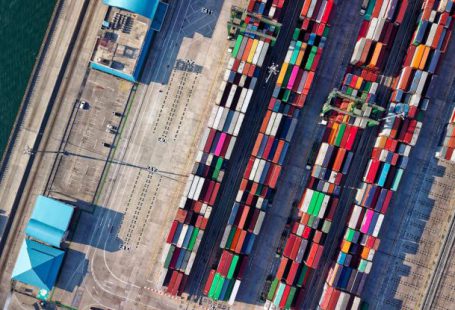 Supply Chain - Aerial View Photography of Container Van Lot